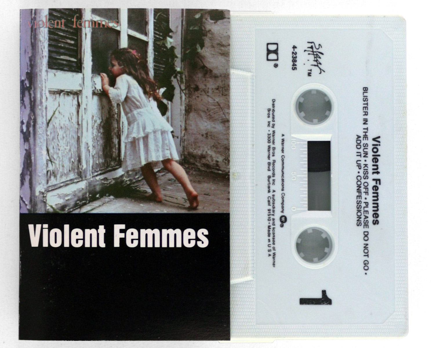 A tape cassette of the Violent Femmes first album